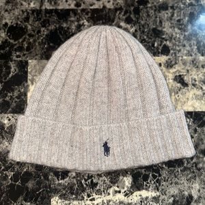 Grey polo beanie. 100% Authentic.